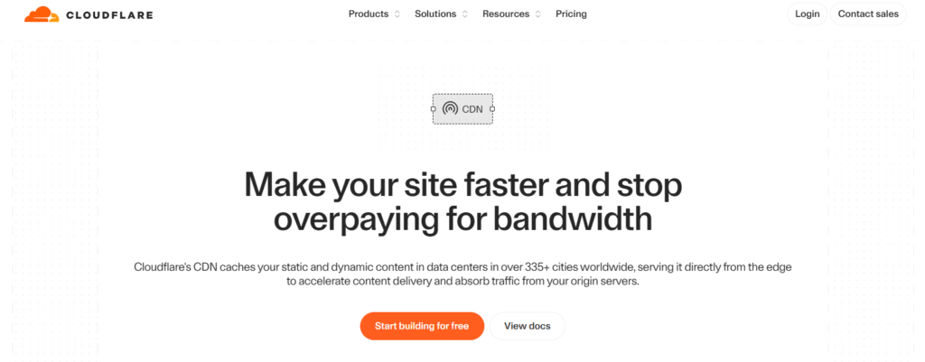 cloudflare cdn